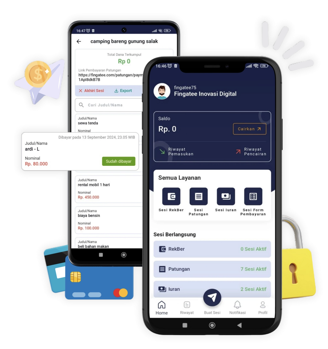 Preview Aplikasi Fingatee