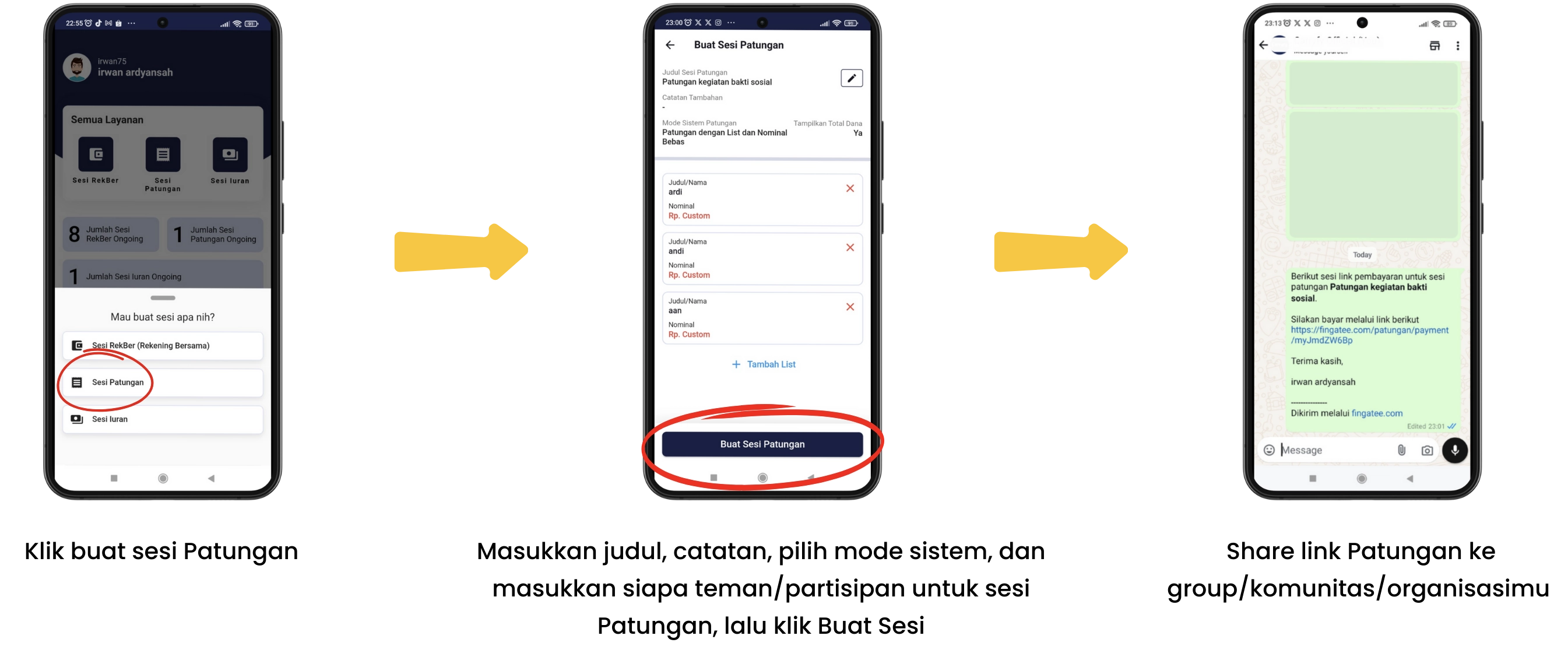 Langkah Buat Patungan